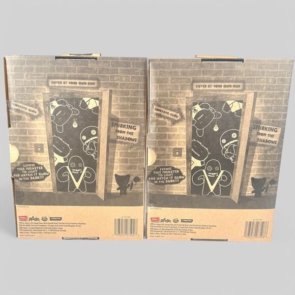 Fuggler FuggGlow Reek-O / Grin Grin Glow In The Dark Edition Plush ZURU Set Of 2 - Picture 4 of 6